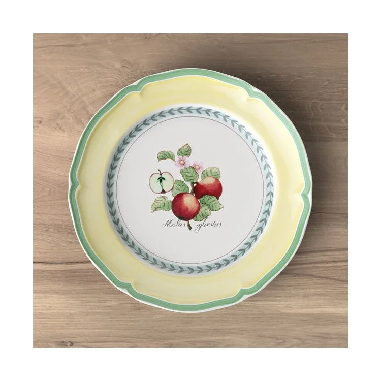 disposable plates for large gatherings-French Garden Valence Dinner Plate - Apple