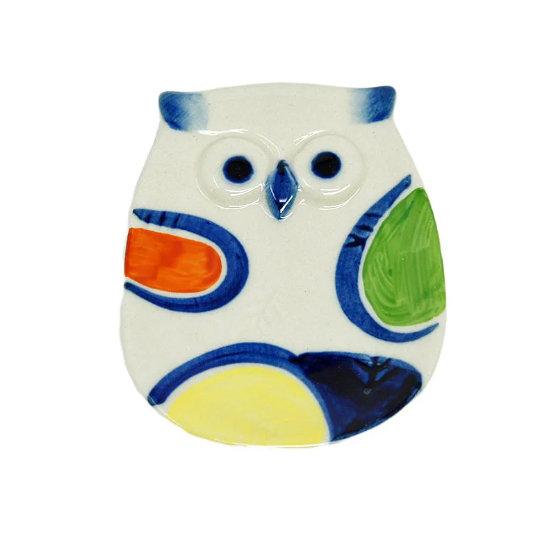 stylish dinnerware for casual events-Mame Plate Iroe Owl