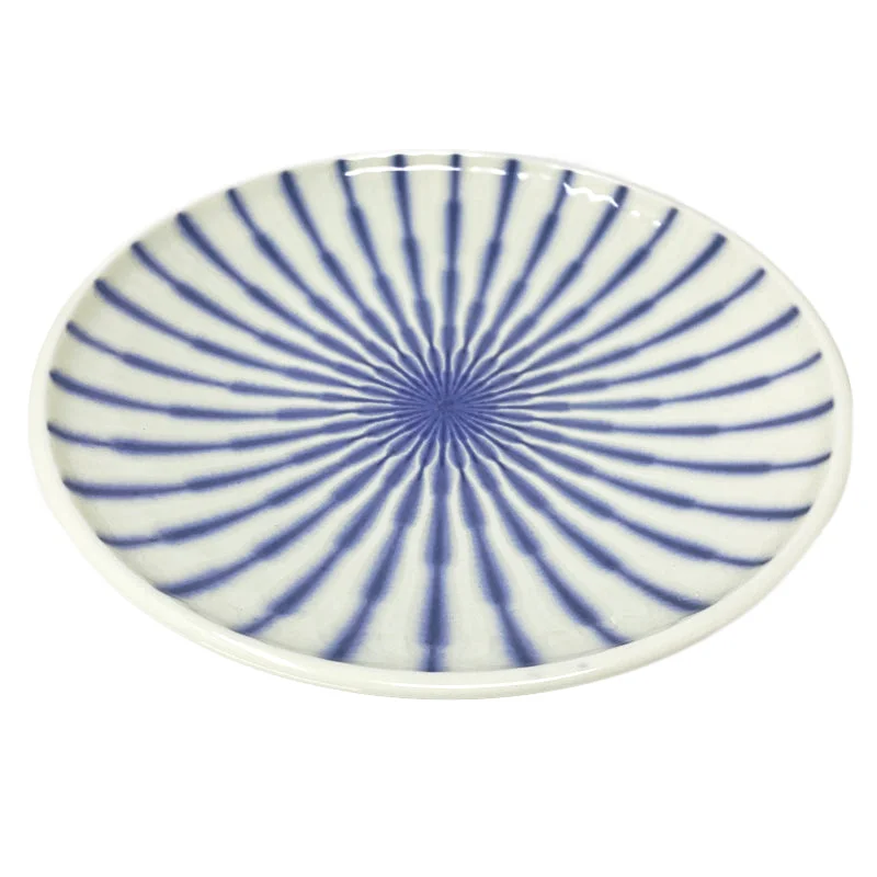 kids’ dinner plates with colorful prints-Plate Focus White