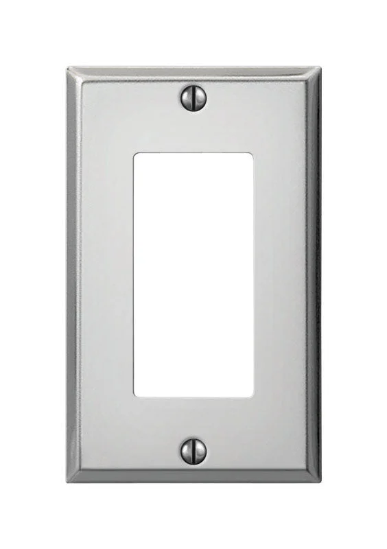 unbreakable dinner plates for family use-Amerelle Pro Polished Chrome 1 gang Stamped Steel Decorator Wall Plate 1 pk