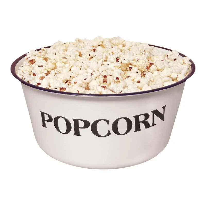 unbreakable dinner plates for family use-Popcorn Enamelware Bowl