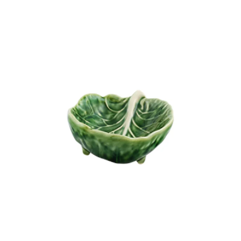 classic porcelain dinnerware set for dinner parties-Bordallo Pinheiro Cabbage Salt Bowl Green 9cm