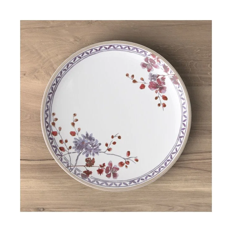 elegant dinner plates with classic designs-Artesano Provencal Lavender Floral Dinner Plate