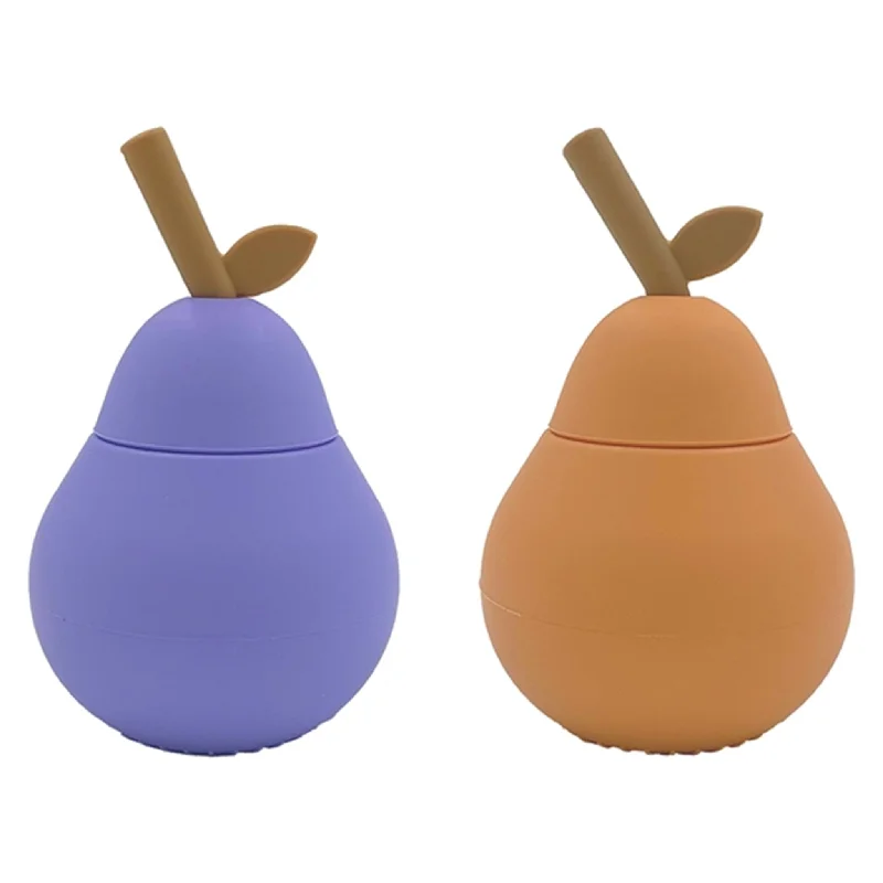 large ceramic mugs for coffee stations-OYOY Mini Pear Cup Purple / Apricot