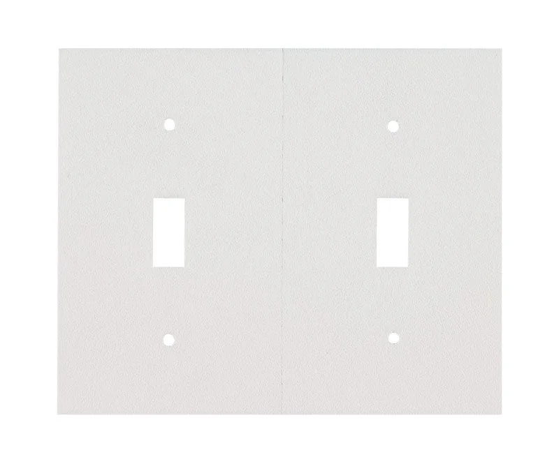 rustic porcelain plates for casual dinners-M-D Building Products White Foam Wall Plate Sealers 6 pk