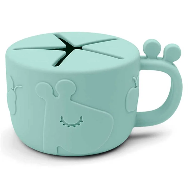 large ceramic mugs for coffee and tea lovers-Done by Deer Peekaboo Snack Cup Raffi Blue