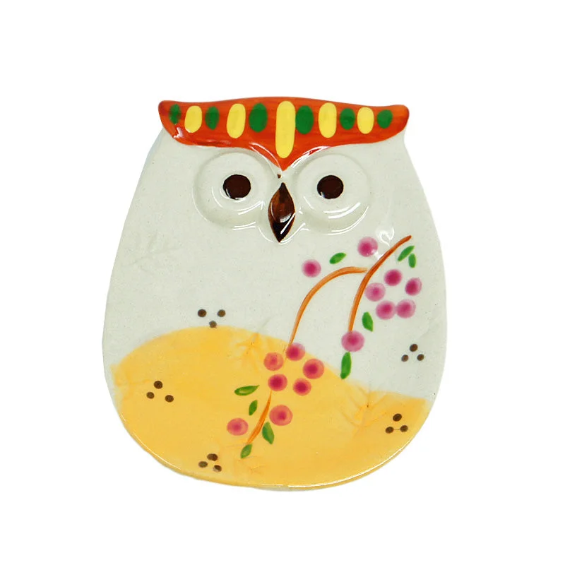 dinnerware for outdoor family gatherings-Mame Plate Shidare Flower Owl