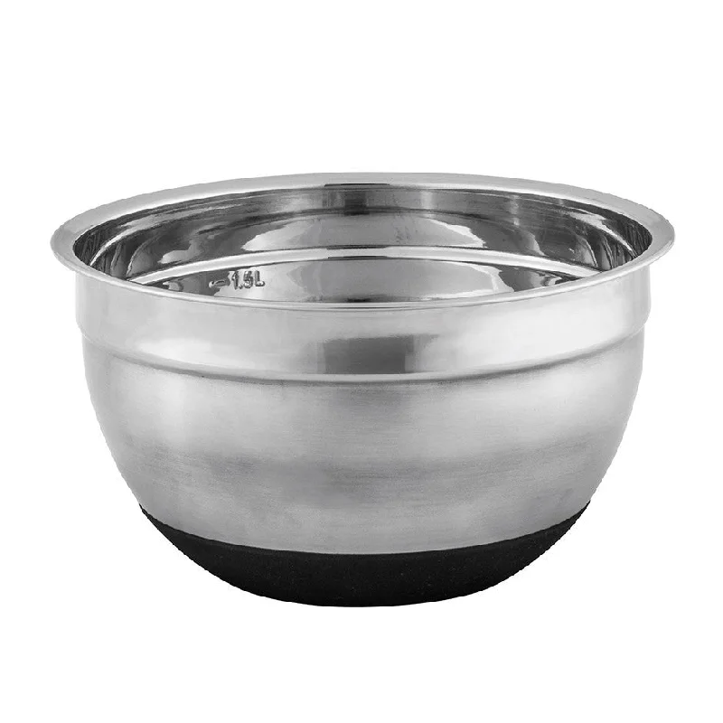 formal dinnerware for upscale celebrations-Stainless Steel Mixing BowlAnti-Slip 22cm