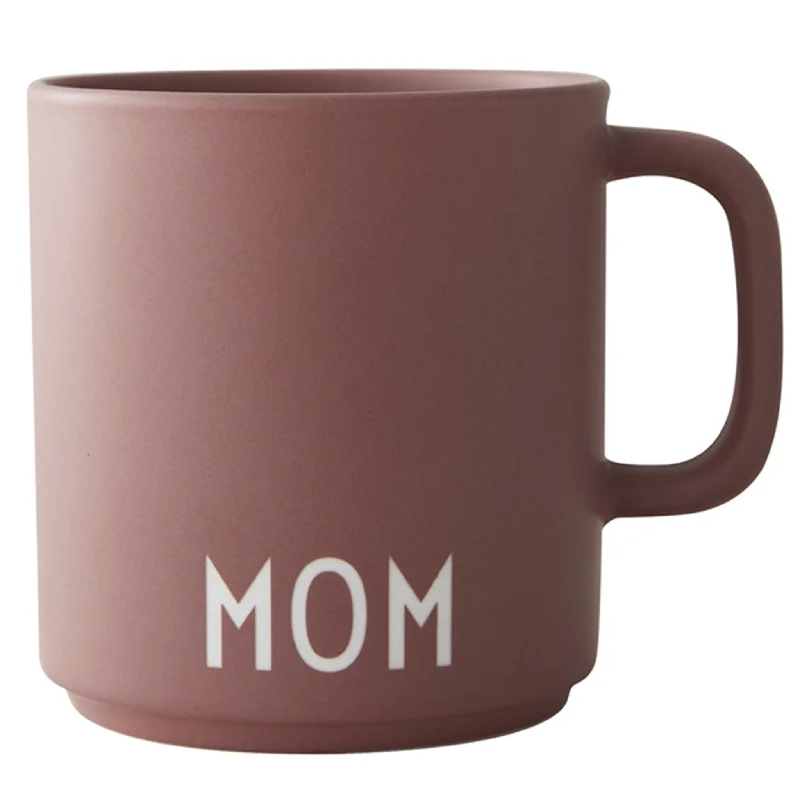 high-quality ceramic coffee mugs for gifts-Design Letters Favorite Cup Mom