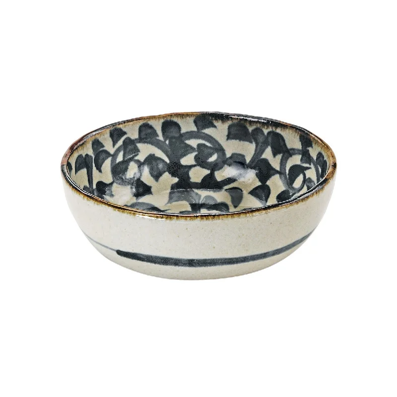 porcelain dinner plates with delicate design-Concept Japan Takokarakusa Ceramic Oval Bowl 15x18x6cm