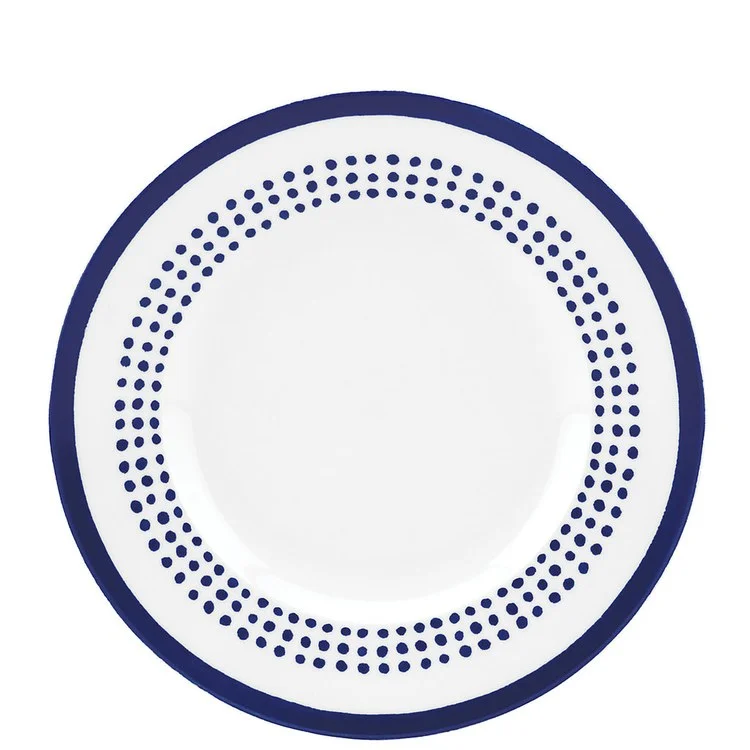 modern glass dinnerware for family meals-Charlotte Street East Dinnerware Accent Plate