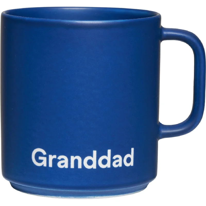 unique coffee mugs for office gift exchange-Design Letters Midnight Blue Granddad VIP Favourite Cup With Handle