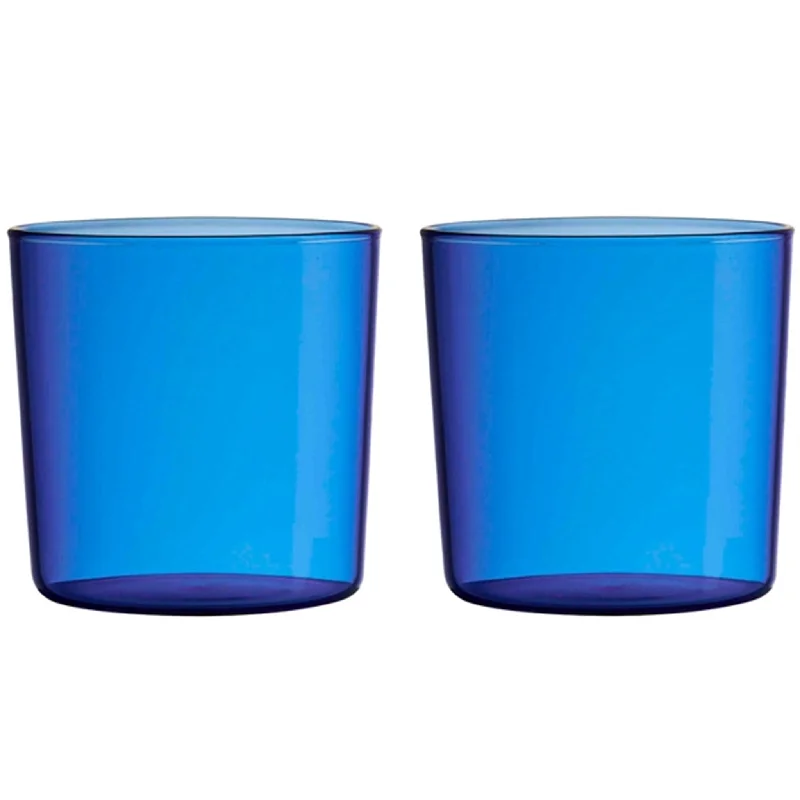 large travel mugs with logo branding-Design Letters Eco Cup 2-pack Blue