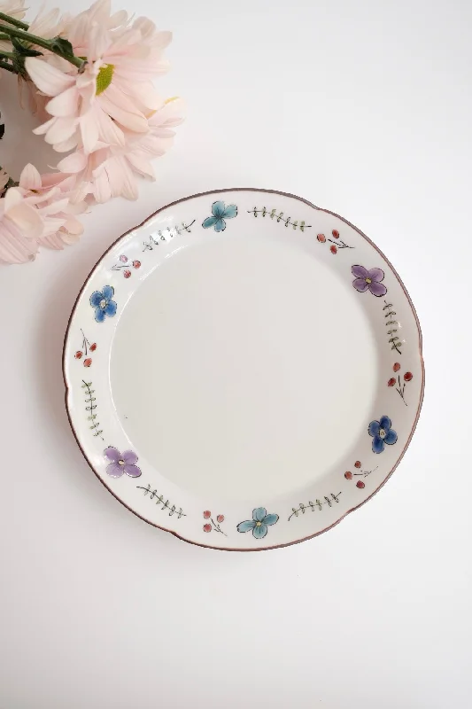 glass dinner plates with intricate designs-KANA KOBAYASHI 小林加奈 Small Flower Plate 16cm - KK05