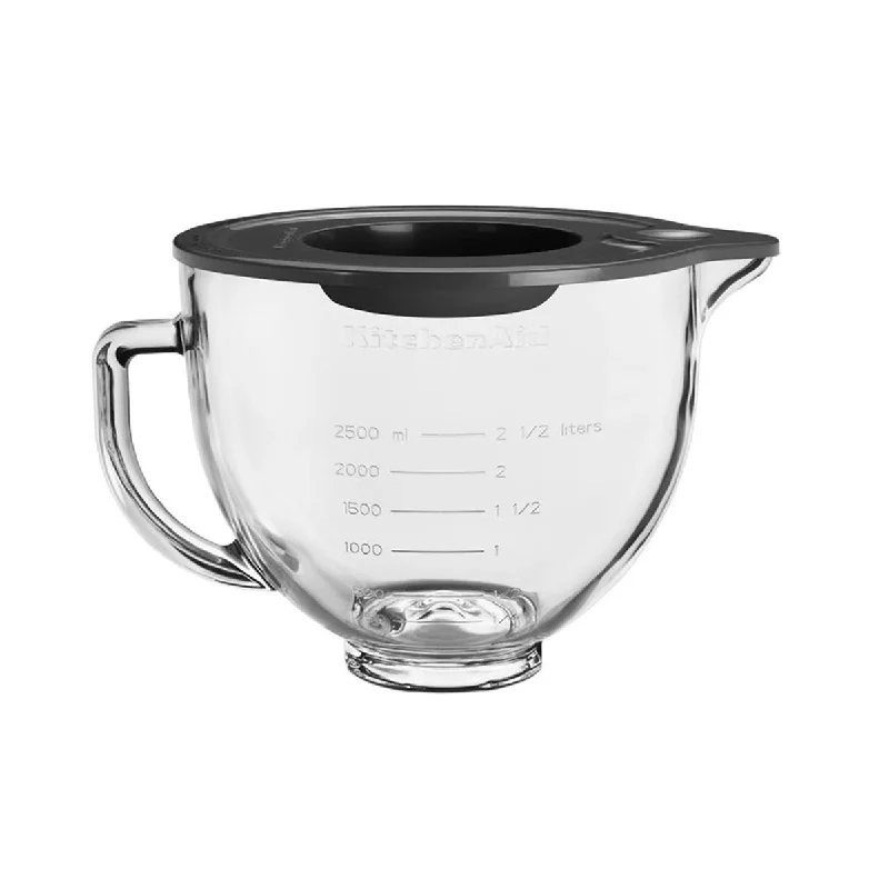 luxury dinnerware for hosting guests-KitchenAid KSM5GB Glass Bowl for Tilt-Head Stand Mixer 4.7L