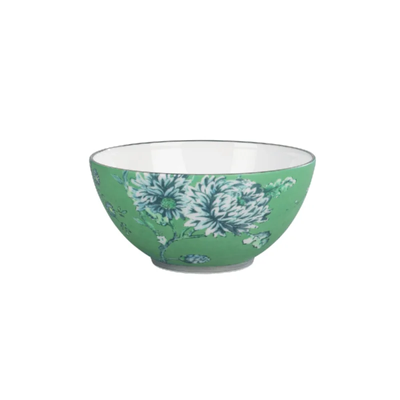 eco-friendly bamboo plates for picnics-Wedgwood Jasper Conran Chinoiserie Bowl Green 14cm