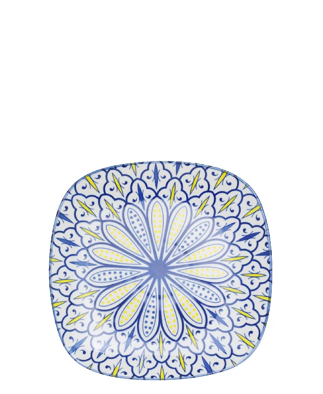 eco-friendly dinner plates for large gatherings-Shanghai Dinner Plate 22cm - Blue & White