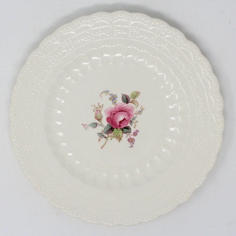 premium dinnerware set for home entertaining-Dessert / Salad Plates, Spode Copeland, Billingsley Rose, Earthenware, English Vintage