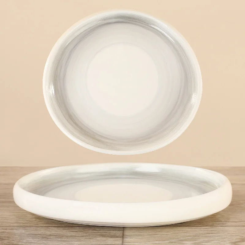 modern dinner plates with black rim-Dinner Plate