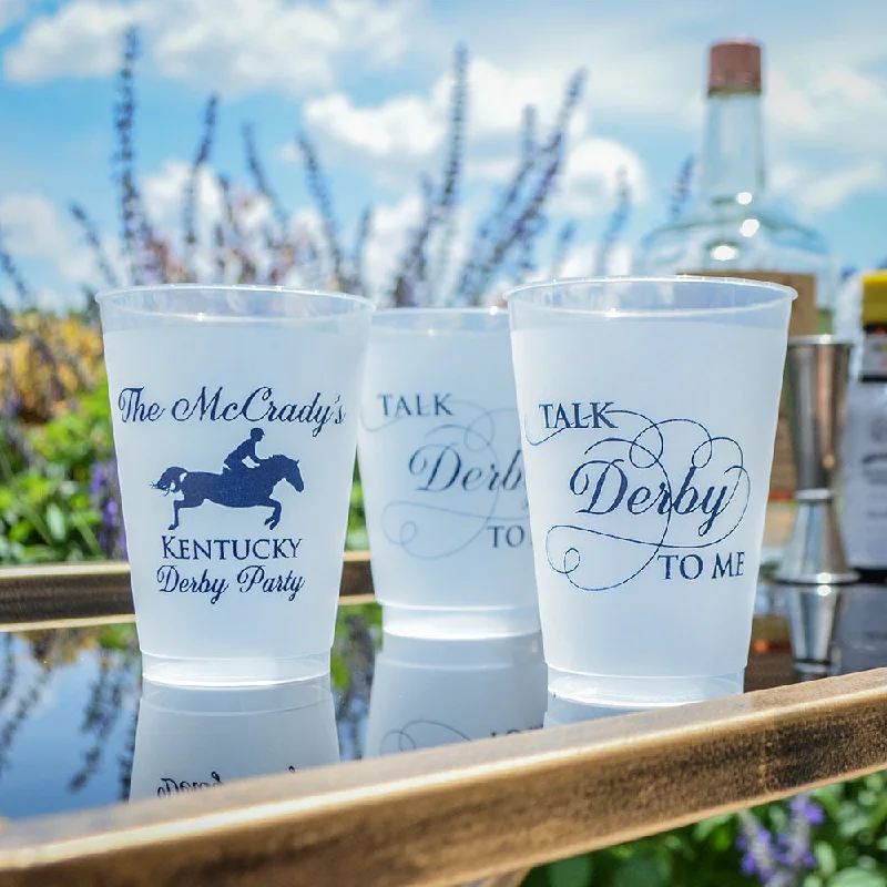 large travel coffee mugs with custom prints-Kentucky Derby Shatterproof Party Cups