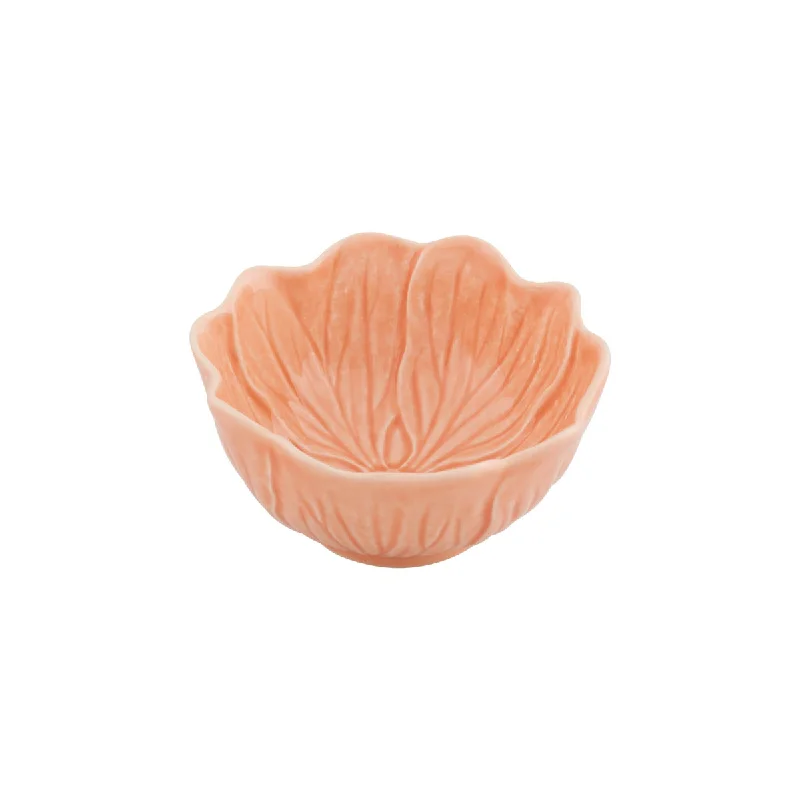 eco-friendly bamboo plates for picnics-Bordallo Pinheiro Flora Bowl Pink 12.5cm