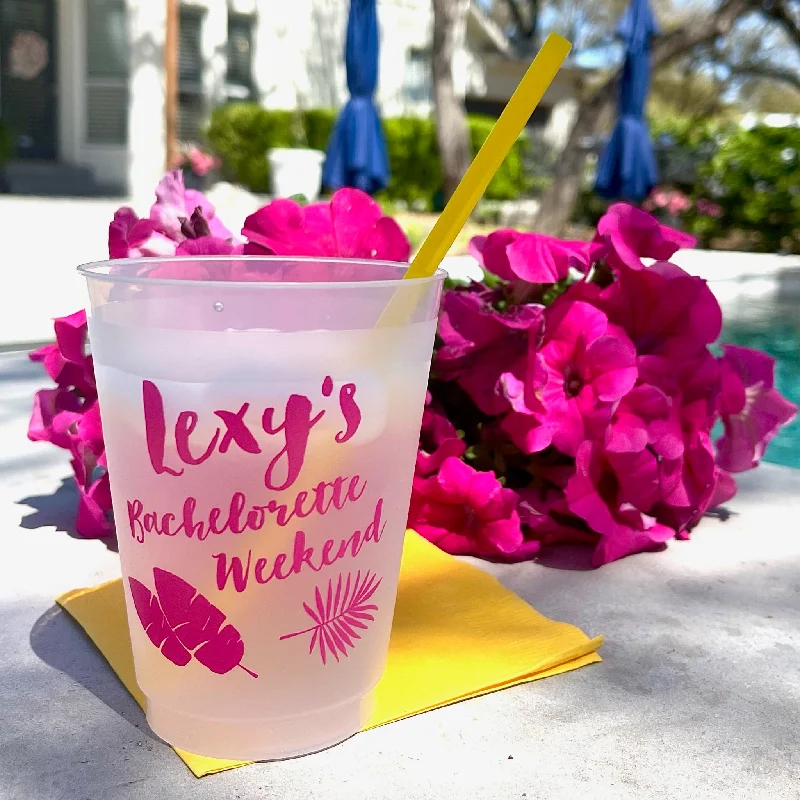 unique mugs with logo designs for branding-Custom Bachelorette Party Shatterproof Cups