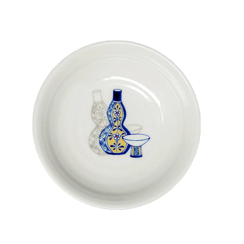 ceramic dinner plates for family meals-Mini Plate Utsuwae Sake