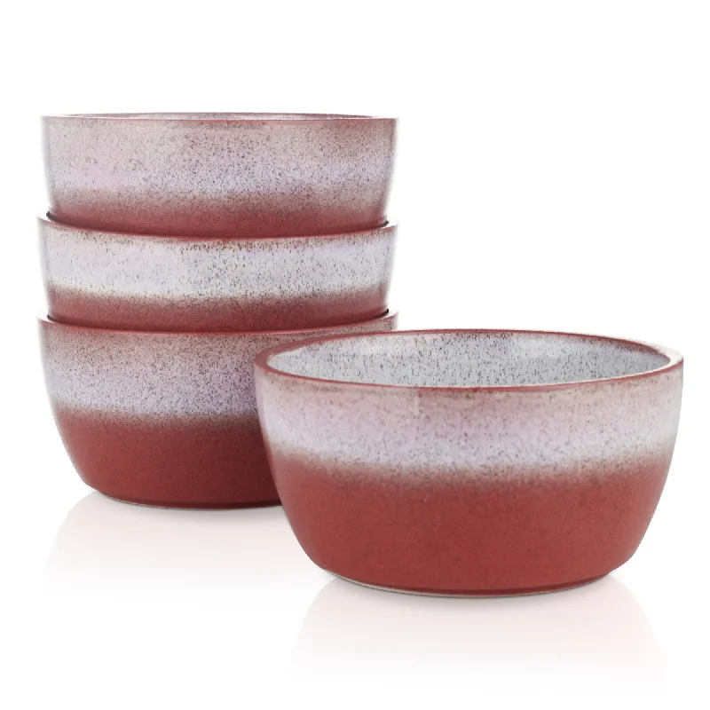 eco-friendly dinner plates for large gatherings-Vince Stoneware Bowl - Red