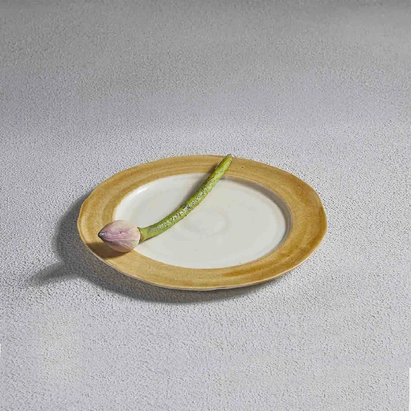 affordable dinnerware set for large families-AAYI SIDE PLATE