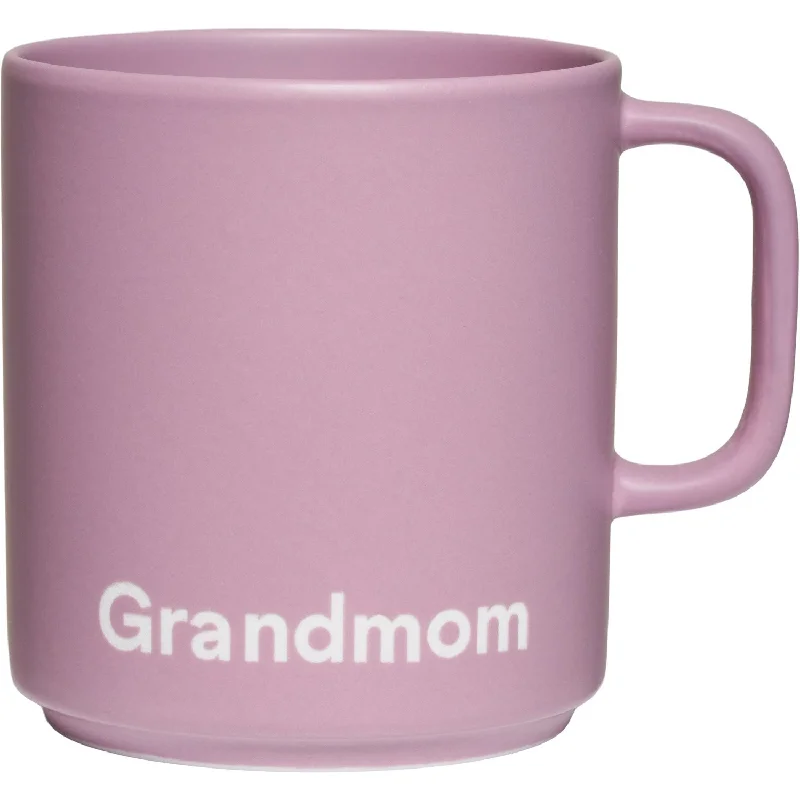 stylish tea mugs for winter evenings-Design Letters Lavender Grandmom VIP Favourite Cup With Handle