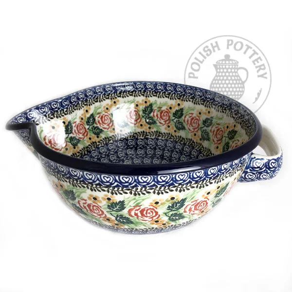 dinnerware for small family gatherings-Large Mixing Bowl - Polish Pottery