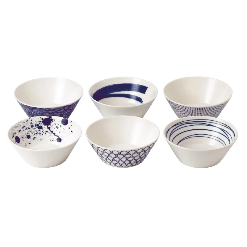 unbreakable dinnerware set for parties-Royal Doulton Pacific Cereal Bowls 16cm (Set of 6)