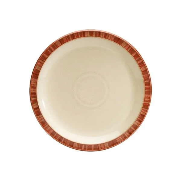 unique dinner plates with bold patterns-Denby Fire Stripes Dinner Plate