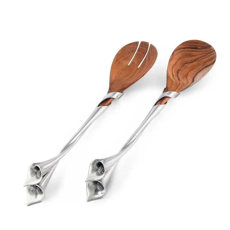 reusable dinnerware for eco-friendly parties-Lily Salad Servers