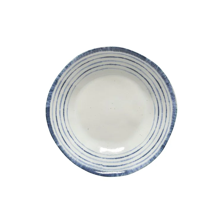 eco-conscious dinnerware for holidays-Nantucket 10" Soup/Pasta Plate - White