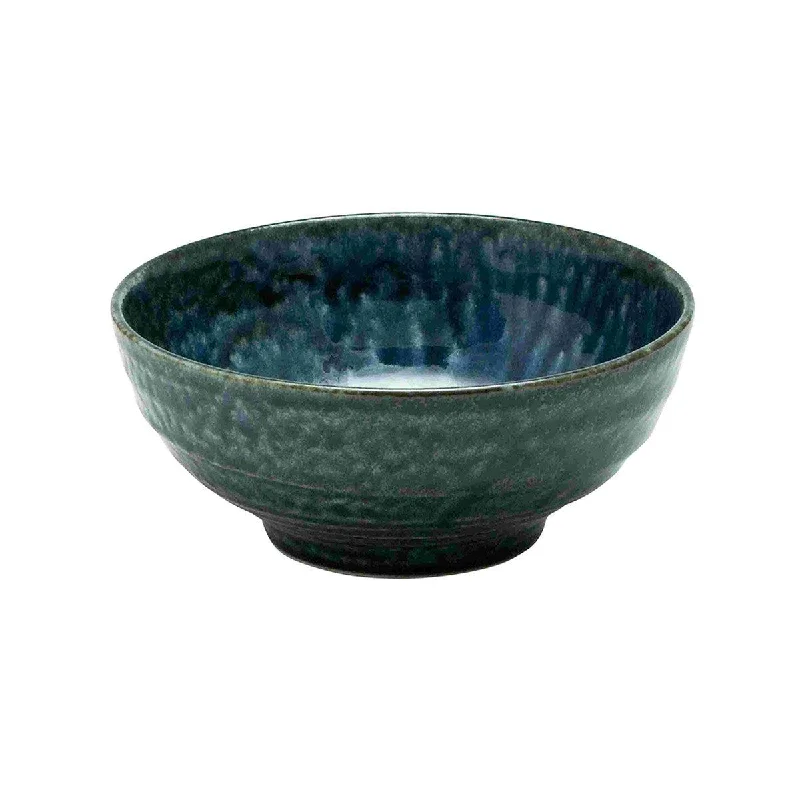 eco-conscious dinnerware for holidays-Concept Japan Iroyu Large Bowl Blue 19cm