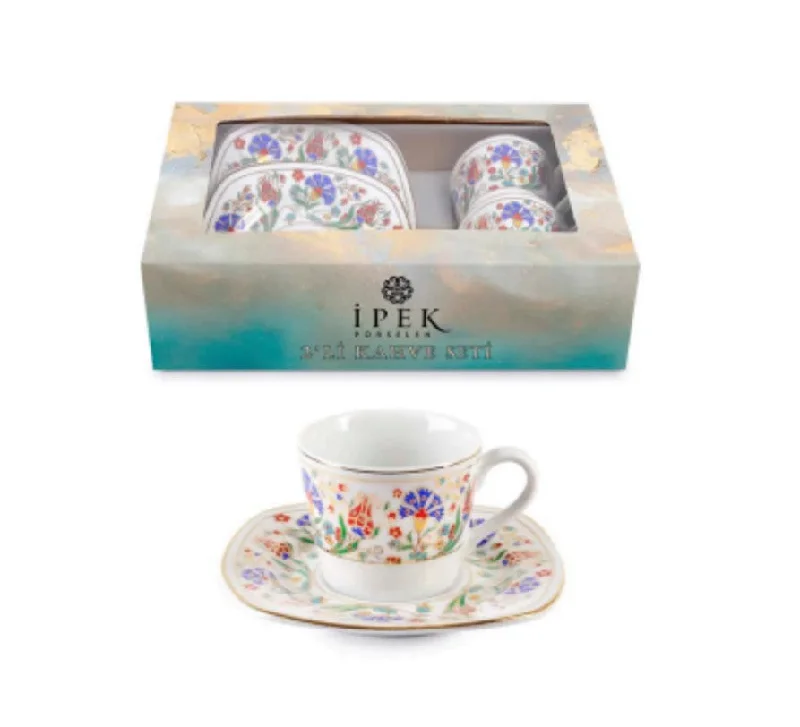 eco-friendly coffee mugs for daily use-Online Turkish Coffee Cup Set | Ipek | Set of 2