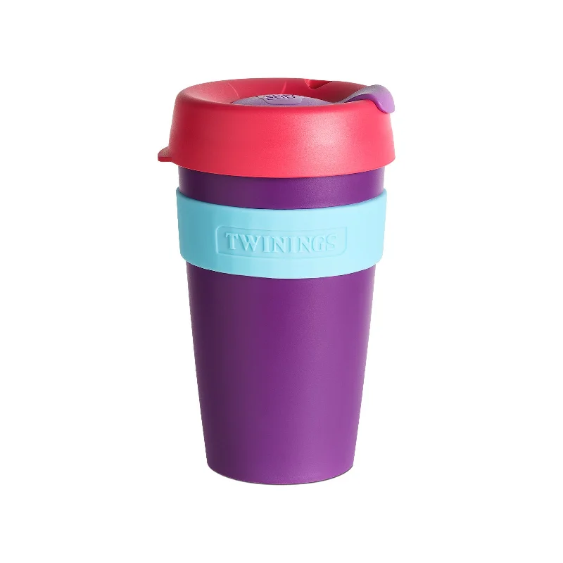 best mugs for serving holiday drinks-Twinings Solid Aurora Galaxy KeepCup - 16oz (450ml)