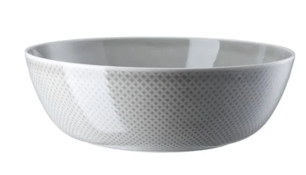 elegant disposable dinnerware for formal events-Rosenthal | Junto-Pearl Grey Bowl 13 inch