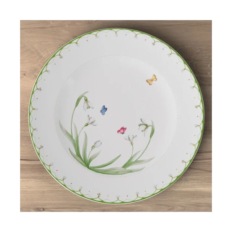 luxurious dinnerware for holiday meals-Colorful Spring Buffet Plate