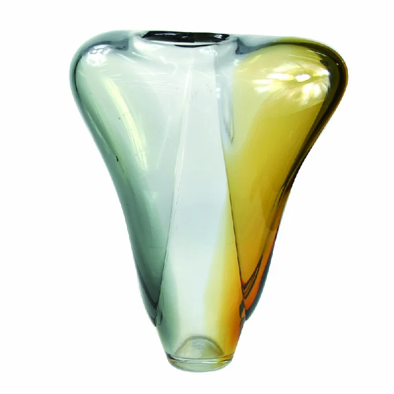 Tall crystal vases for luxury floral arrangements -Aurelle Home Large Pao Vase - N/A