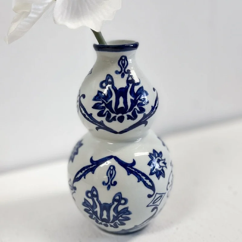 Luxury ceramic flower vases for modern homes -Porcelain Bud Vase - The Bombay Co