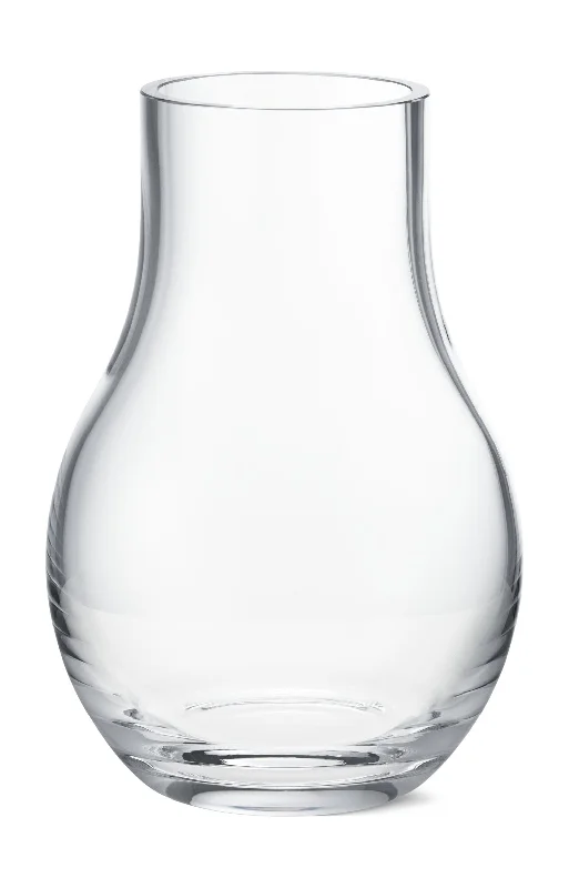 Unique ceramic vases for modern floral designs -Georg Jensen Cafu Vase Glass Clear, 21.6 Cm