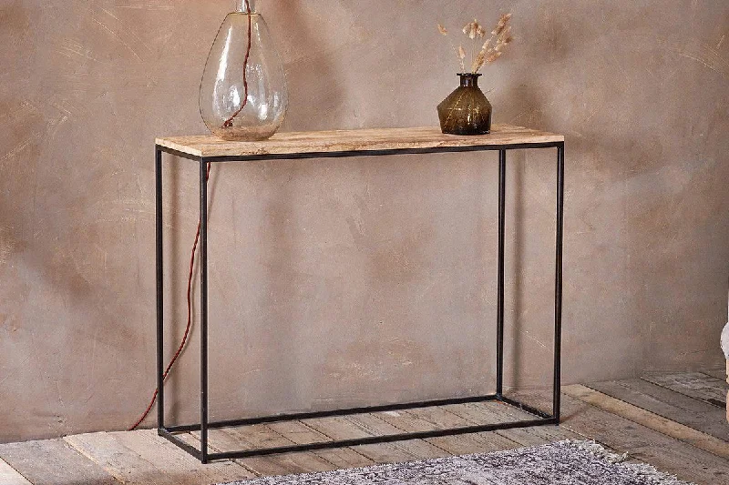 Designer crystal vases for living room decor -Luto Console Table