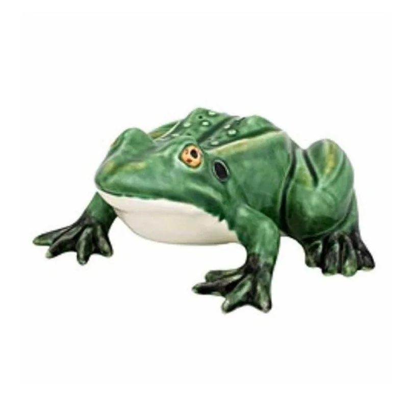 Tall decorative ceramic vases for weddings -Bordallo Pinheiro Ceramic Large Frog