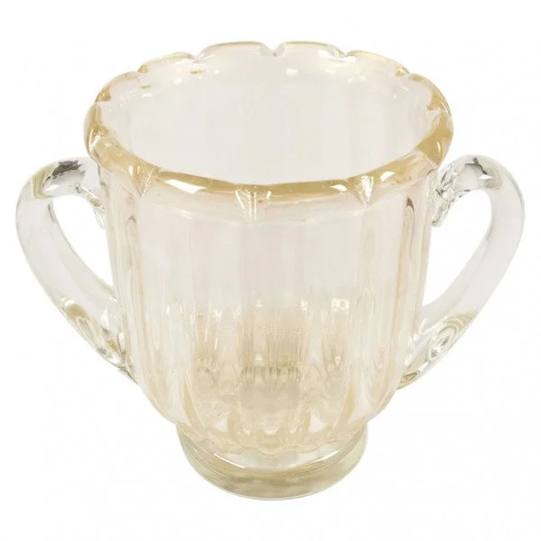 Elegant designer flower vases for home floral arrangements -Murano Avventurina Glass Champagne Bucket