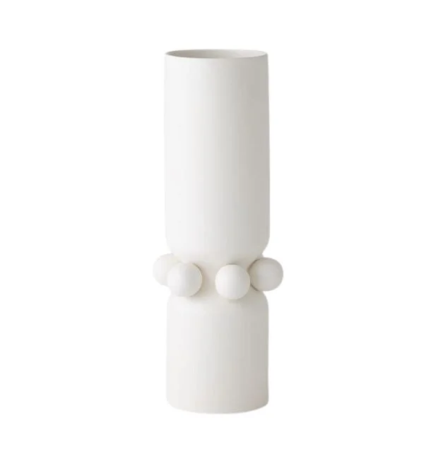 Handcrafted decorative vases for centerpieces -White Hera Vase