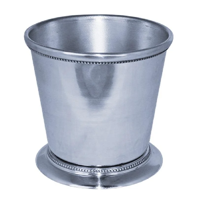 Elegant vases for living room flower arrangements -Pack of 12 PCS Silver Aluminum Julep Cup D-6 H-5.75