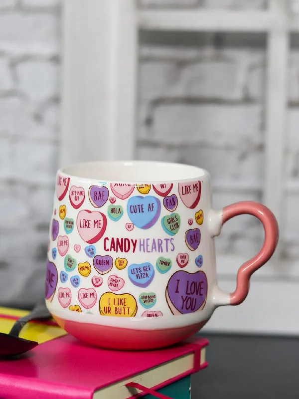 cute coffee mugs with holiday designs-Coffee Cup - 400 Ml, Heart Shape Ballon Print