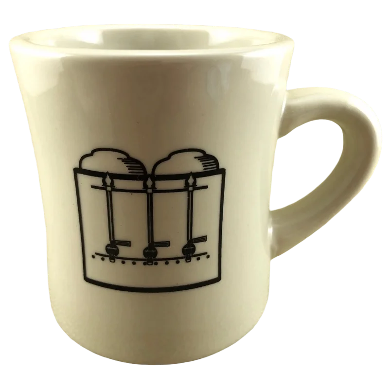 large custom mugs for outdoor use-Cole Coffee Oakland California Diner Mug Westford China